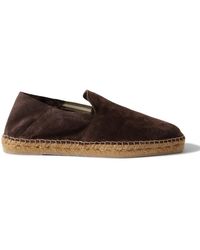 Castañer - Parker Collapsible-Heel Suede Loafers - Lyst