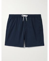 MR P. - Straight-Leg Mid-Length Garment-Dyed Swim Shorts - Lyst