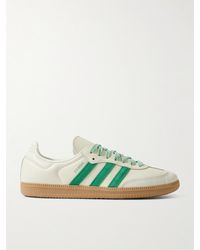 adidas Originals - Samba Og Suede-Trimmed Leather Sneakers - Lyst