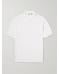 Orlebar Brown - Lamborghini Horton Esagono Honeycomb-Knit Lenzing-Blend Polo Shirt - Lyst