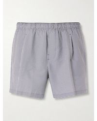 Our Legacy - Boxer Trunk Straight-Leg Mid-Length Checked Seersucker Swim Shorts - Lyst