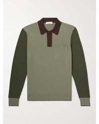 MR P. - Colour-Block Merino Wool Polo Shirt - Lyst