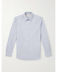 Paul Smith - Slim-Fit Striped Cotton-Poplin Shirt - Lyst