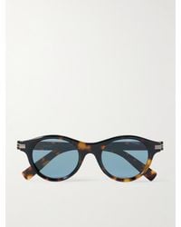 ZEGNA - Round-Frame Acetate Sunglasses - Lyst