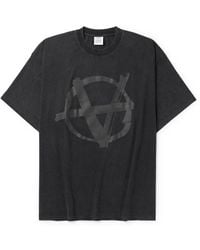 Vetements Rammstein Oversized Printed Cotton-jersey T-shirt Vetements Rammstein Oversized Printed Cotton-jersey T-shirt