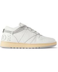 Rhude - Rhecess Distressed Leather Sneakers - Lyst