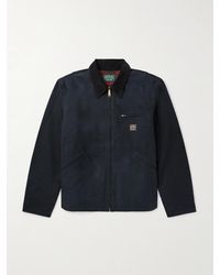 Polo Ralph Lauren - Logo-Appliquéd Corduroy-Trimmed Padded Cotton-Canvas Field Jacket - Lyst