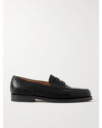 John Lobb - Lopez Full-Grain Leather Penny Loafers - Lyst