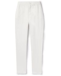 Orlebar Brown - Cornell Straight-leg Washed Linen Trousers - Lyst