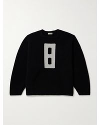 Fear Of God - Oversized Intarsia-knit Virgin Wool-blend Bouclé Sweater - Lyst