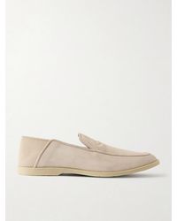 George Cleverley - Mayfair Ii Collapsible-heel Suede Loafers - Lyst
