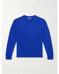 AURALEE - Brushed Cashmere And Cotton-Blend Sweater - Lyst