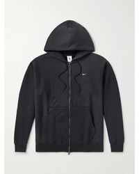 Nike - Solo Swoosh Kapuzenjacke aus Jersey aus einer Baumwollmischung mit Logostickerei - Lyst