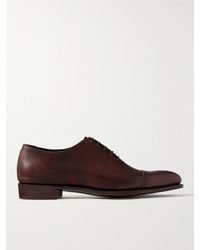 George Cleverley - Melvin Cap-toe Leather Oxford Shoes - Lyst