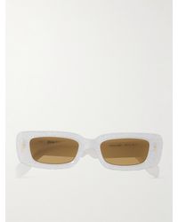 Palm Angels - Lala Rectangular-frame Glittered Acetate Sunglasses - Lyst