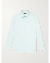 Tom Ford - Striped Cotton-poplin Shirt - Lyst