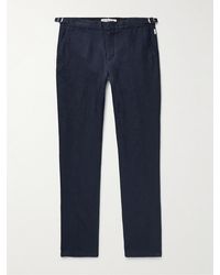 Orlebar Brown - Griffon Slim-fit Linen Trousers - Lyst