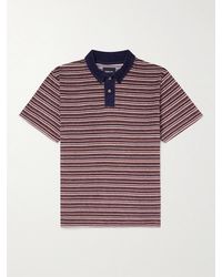 Howlin' - Wild Thing Striped Cotton-Blend Terry Polo Shirt - Lyst