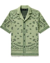 Alanui - Camp-collar Bandana-jacquard Cotton-piqué Shirt - Lyst