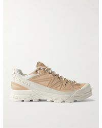 Salomon - X-alp Rubber And Mesh-trimmed Suede Sneakers - Lyst
