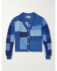 Kartik Research - Patchwork Cable-Knit Wool Cardigan - Lyst