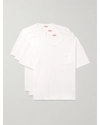 Visvim - Confezione da tre T-shirt in jersey di misto cotone Sublig Jumbo - Lyst