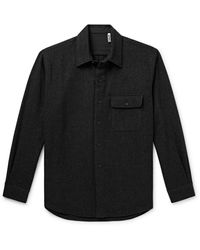 Kaptain Sunshine - C.P.O Brushed Cashmere-Flannel Shirt Jacket - Lyst