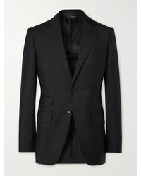 Tom Ford - Shelton Slim-Fit Sharkskin Wool-Blend Suit Jacket - Lyst