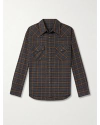 Nili Lotan - Travis Checked Cotton-Flannel Shirt - Lyst