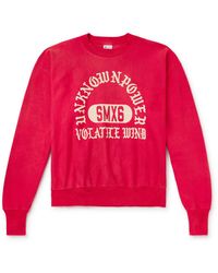 SAINT Mxxxxxx - Logo-print Cotton-blend Jersey Sweatshirt - Lyst
