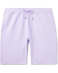 BOSS by HUGO BOSS Stretch-cotton Shorts With Drawstring Waist And  Embroidered Logo in Blue for Men