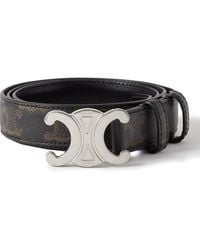 Celine - 2.5Cm Triomphe Leather Belt - Lyst