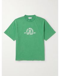 Off-White c/o Virgil Abloh - Logo-print Cotton-jersey T-shirt - Lyst