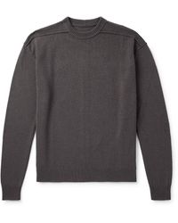 Rick Owens - Boiled Cashmere And Wool-Blend Sweater - Lyst