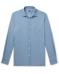 Rubinacci - Cotton-chambray Shirt - Lyst