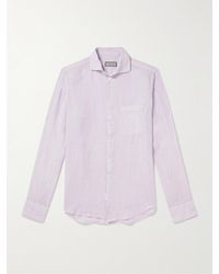 Canali - Linen Shirt - Lyst