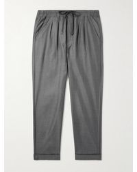 Tom Ford - Straight-Leg Silk-Twill Drawstring Trousers - Lyst