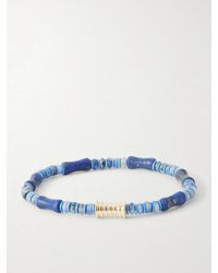 Luis Morais - 14-Karat Lapis Lazuli Beaded Bracelet - Lyst