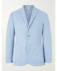 Boglioli - Stretch Cotton And Linen-Blend Blazer - Lyst
