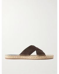 ZEGNA - Panarea Suede Sandals - Lyst