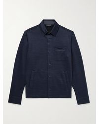 Herno - Overshirt slim-fit in jersey - Lyst
