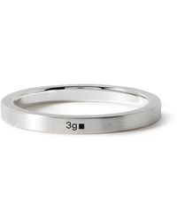 Le Gramme - Le 3 Brushed Sterling Silver Ring - Lyst