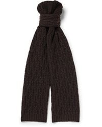 MR P. - Cable-Knit Wool Scarf - Lyst