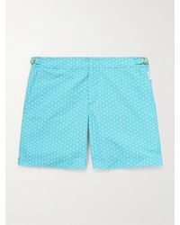 Orlebar Brown - Lamborghini Bulldog Reticolo Straight-Leg Mid-Length Recycled Swim Shorts - Lyst