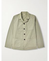 Massimo Alba - Florida Camp-Collar Stretch-Cotton Twill Overshirt - Lyst
