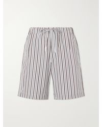Dries Van Noten - Piperi Straight-Leg Striped Cotton Shorts - Lyst