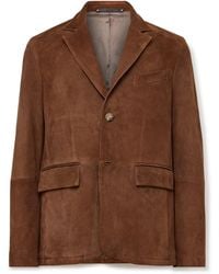 Paul Smith - Suede Suit Jacket - Lyst