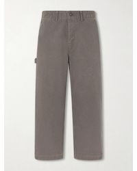 WTAPS - Armstg2501 Straight-leg Cotton-canvas Trousers - Lyst