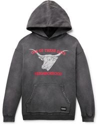 Neighborhood - One Of These Days Logo-Print Cotton-Jersey Hoodie - Lyst