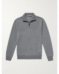 Canali - Wool Half-zip Sweater - Lyst